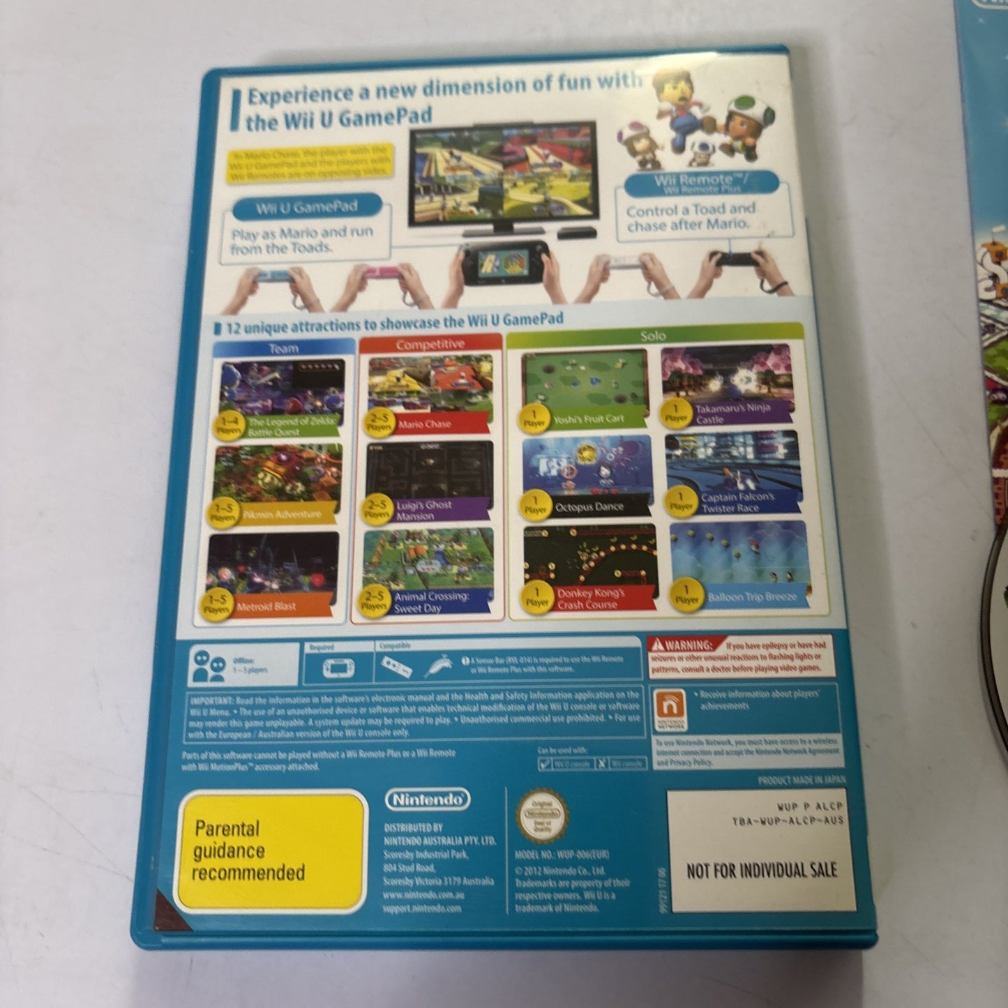 Nintendo Land Nintendo Wii U Manual PAL