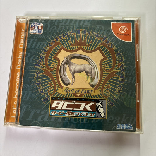 Derby Tsuku: Derby Uma o Tsukurou! DC Sega Dreamcast NTSC-J JAPAN Horse Racing