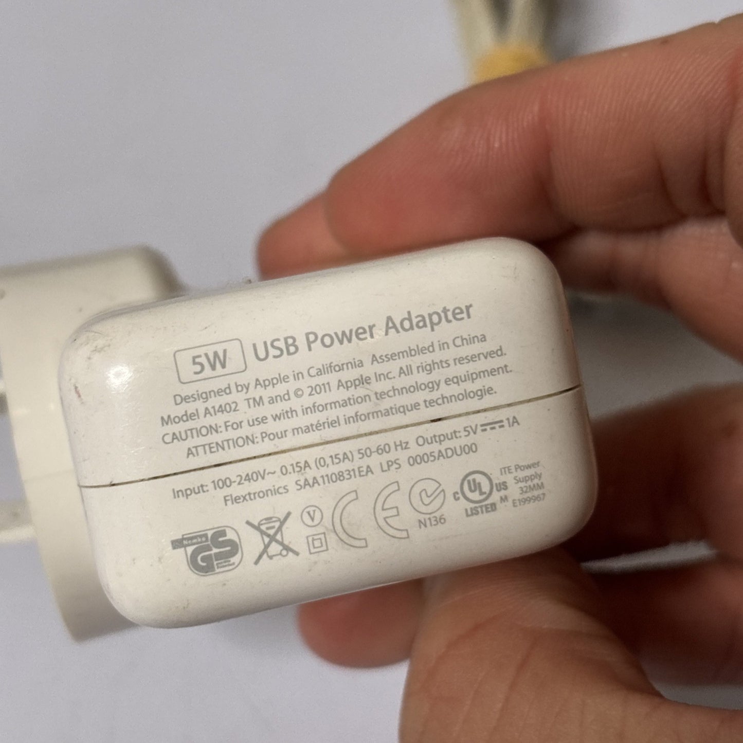 Genuine Apple USB Charger Power Adapter A1402 With 30-Pin USB Cable