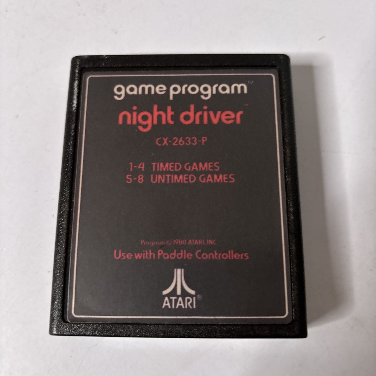 Night Driver Atari 2600 PAL Racing Game CX-2633-P