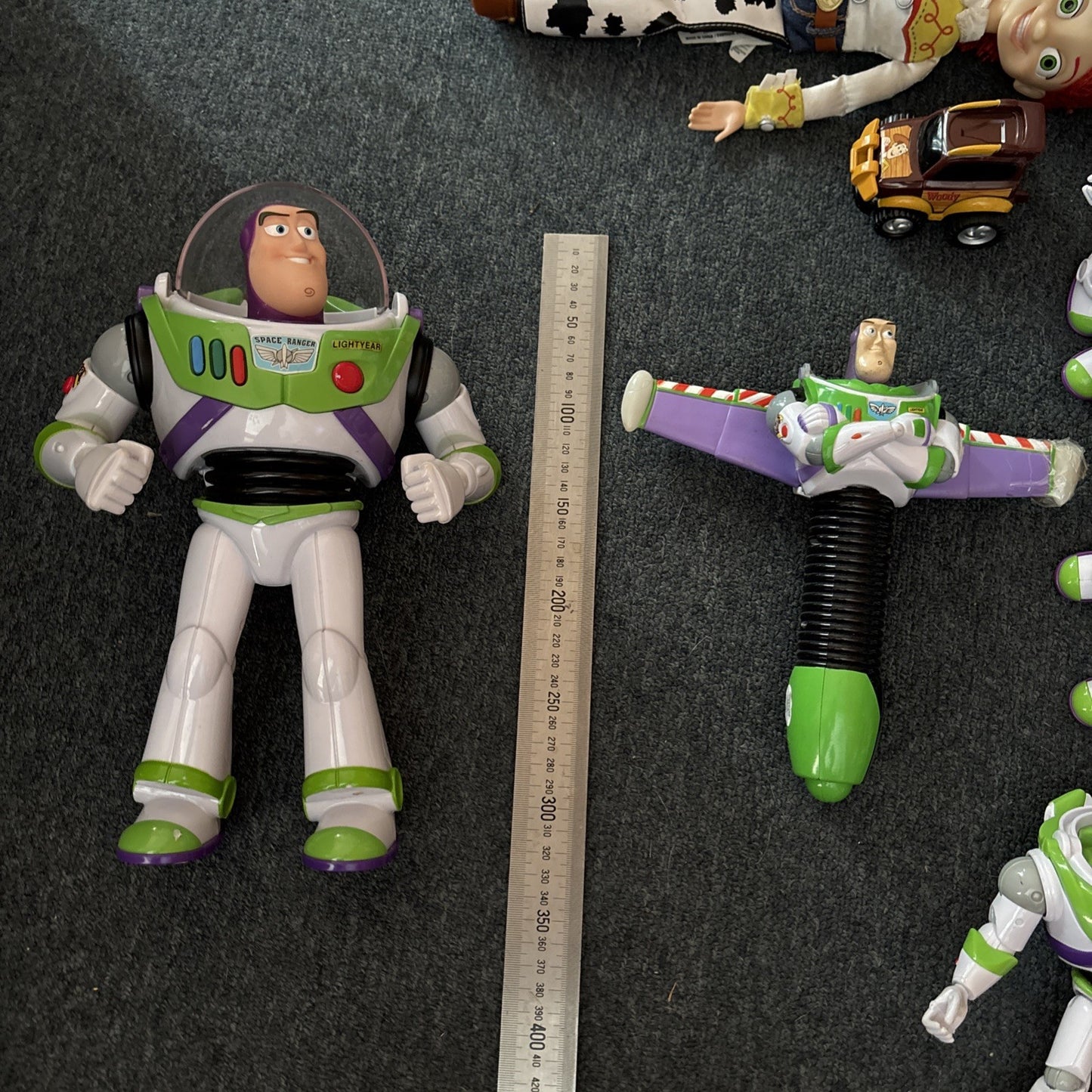 Toy Story Disney Pixar Figures: 6 Buzz Lightyear, Car, Jessie *Untested*