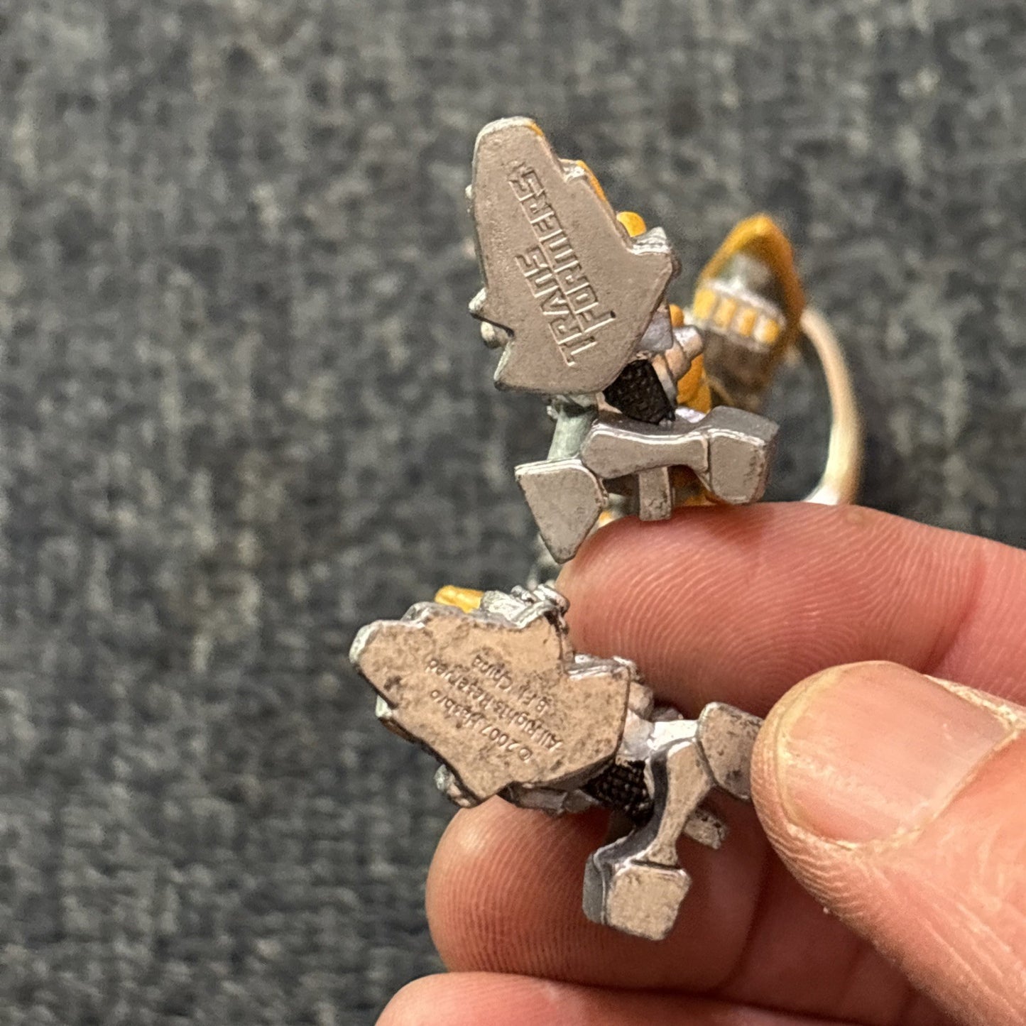 3x Transformers Genuine Action Figures Grimlock, Undermine  & Keyring