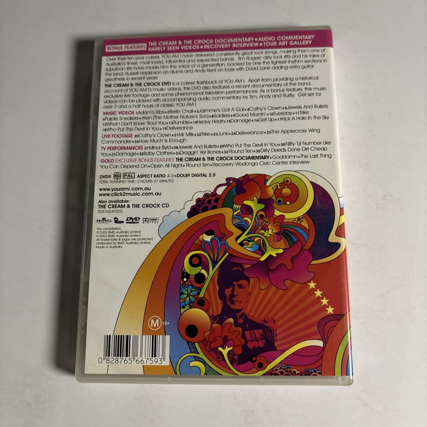 You Am I : The Cream And The Crock (DVD, 2003) All Regions