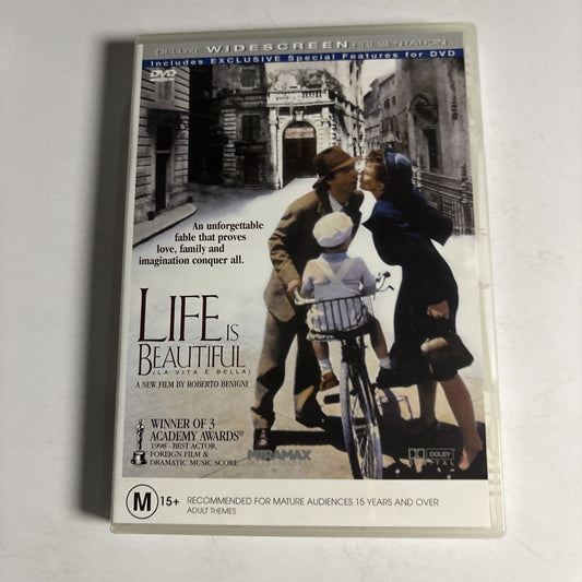 Life Is Beautiful (DVD, 1997) Roberto Benigni Region 4