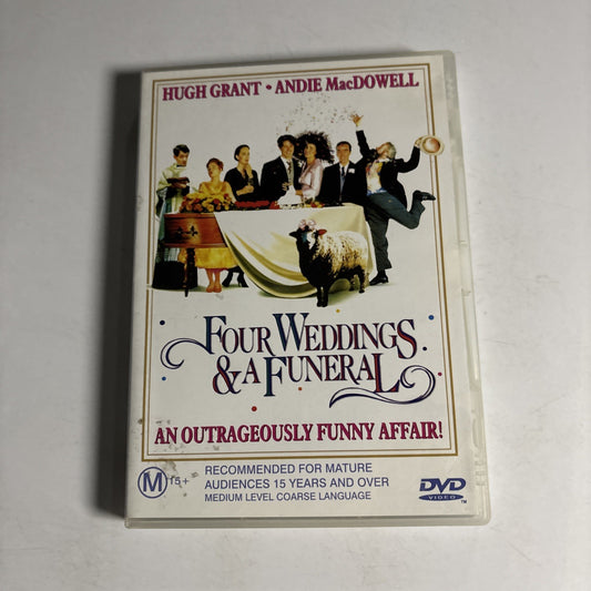 Four Weddings And A Funeral (DVD, 1993) Hugh Grant Region 4 &2