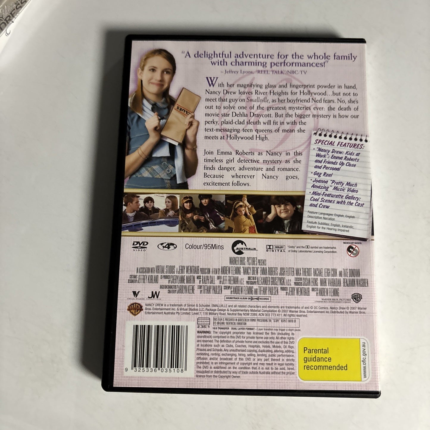 Nancy Drew (DVD, 2007) Emma Roberts Region 4