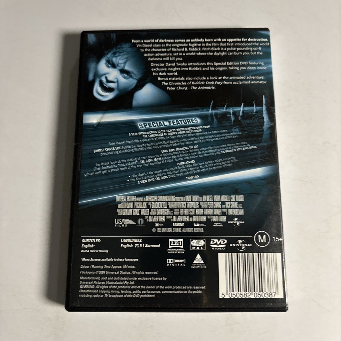 Pitch Black (Special Edition, DVD, 2000) Vin Diesel  Region 4 &2