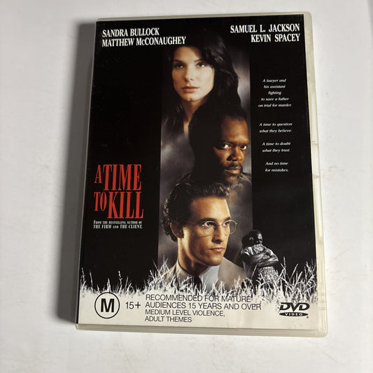 A Time To Kill (DVD, 1996) Samuel L Jackson, Sandra Bullock Region 4 NEW