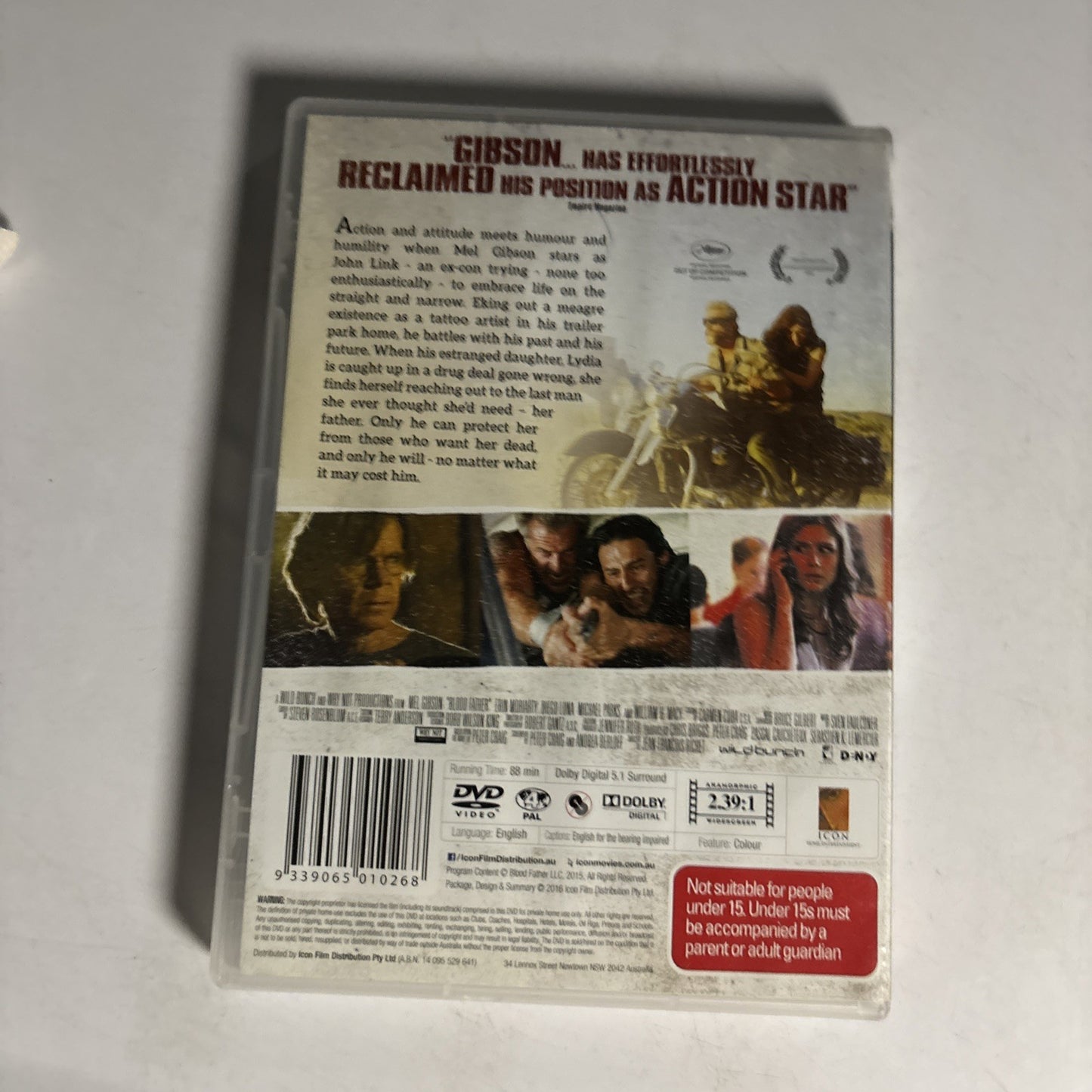 Blood Father (DVD, 2016) Mel Gibson Region 4 NEW