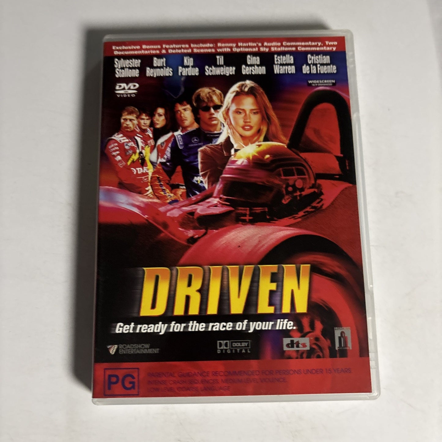 Driven (DVD, 2001) Sylvester Stallone, Burt Reynolds, Kip Pardue Region 4 NEW