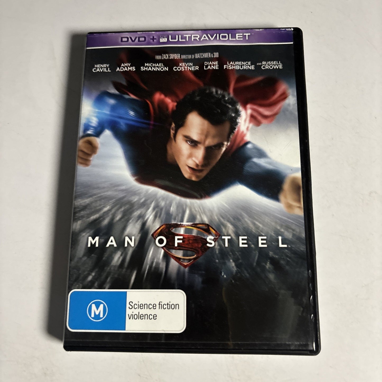 Man Of Steel (DVD, 2013) Henry Cavill, Amy Adams Region 4