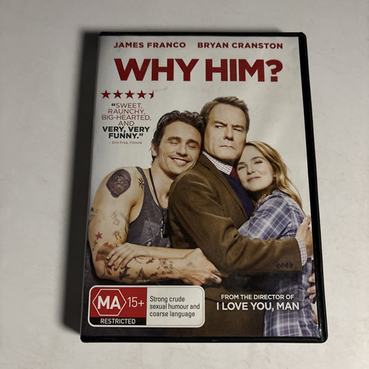 Why Him? (DVD, 2017) James Franco, Bryan Cranston Region 4 NEW