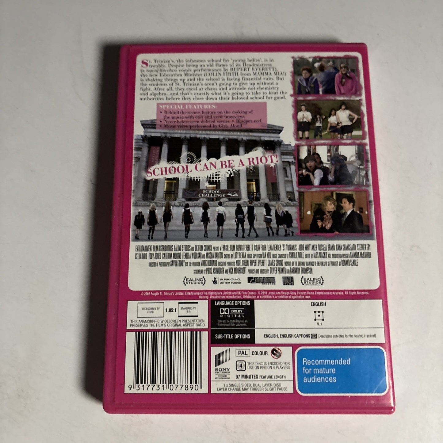St Trinian's (DVD, 2007) Rupert Everett Region 4