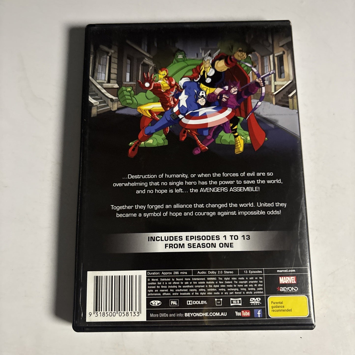 The Avengers : Earth's Mightiest Heroes | Double Pack (DVD, 2015) Region 4