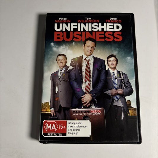 Unfinished Business (DVD, 2015) Vince Vaughn, Dave Franco Region 4