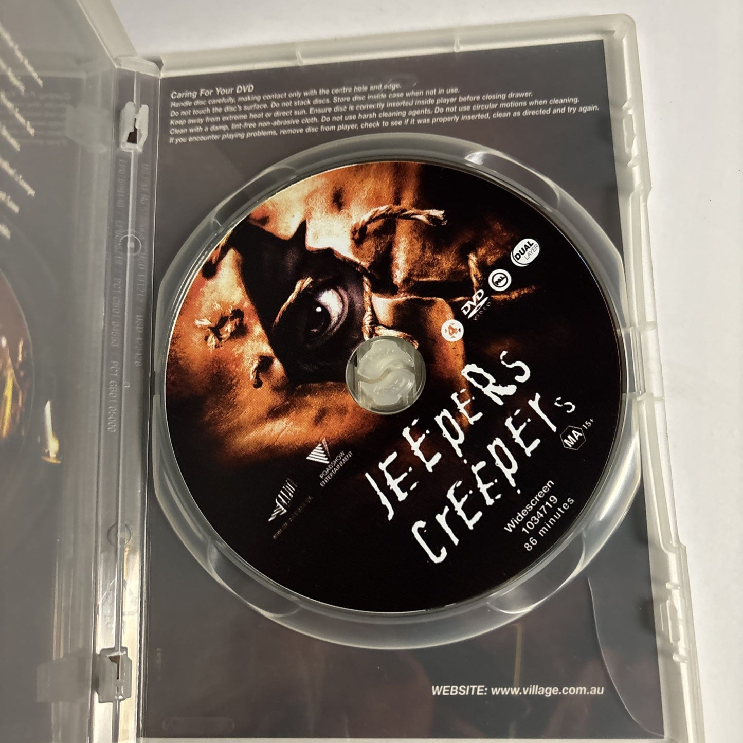 Jeepers Creepers (DVD, 2001) Region 4