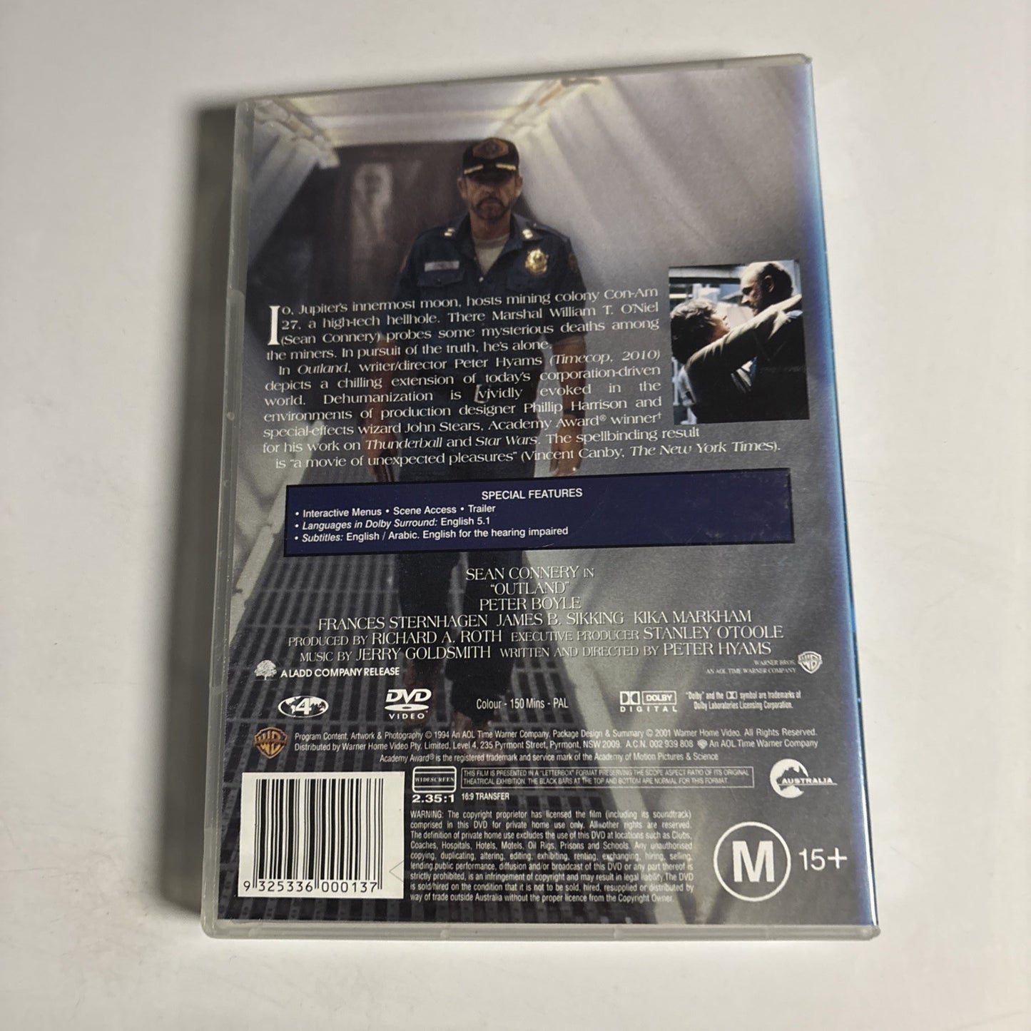 Outland (DVD, 1981) Sean Connery Region 4