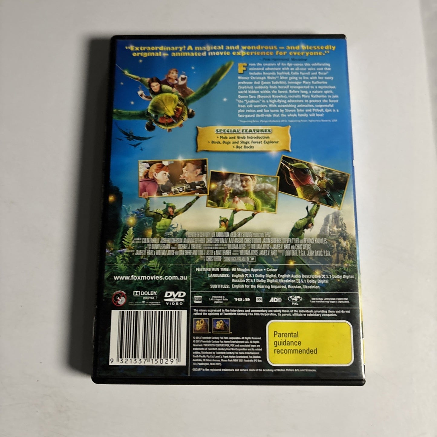 Epic (DVD, 2013) Colin Farrell, Christopher Waltz Region 4