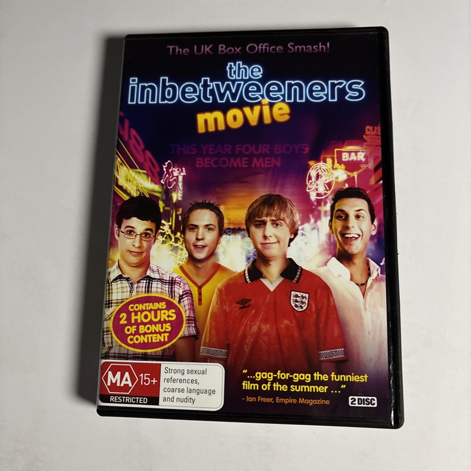 The Inbetweeners Movie (DVD, 2011, 2-Disc) Region 4 – Retro Unit