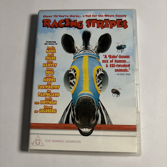Racing Stripes (DVD, 2005) Bruce Greenwood, Dustin Hoffman Region 4 NEW