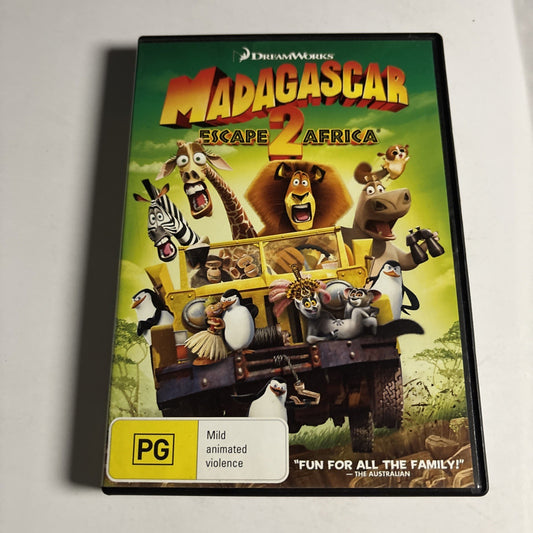 Madagascar Escape 2 Africa (DVD, 2008) Dreamworks Animation Region 4