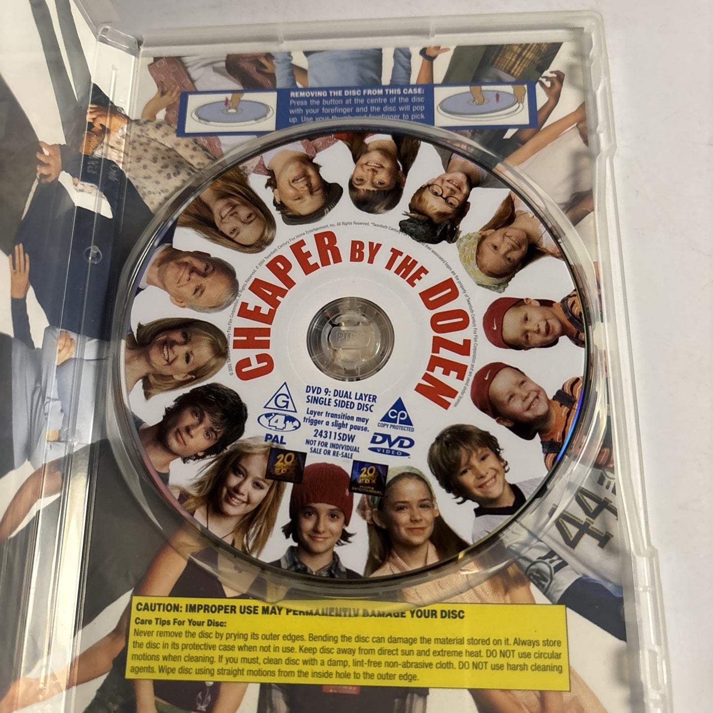 Cheaper By The Dozen (DVD, 2004) Steve Martin, Hilary Duff Region 4