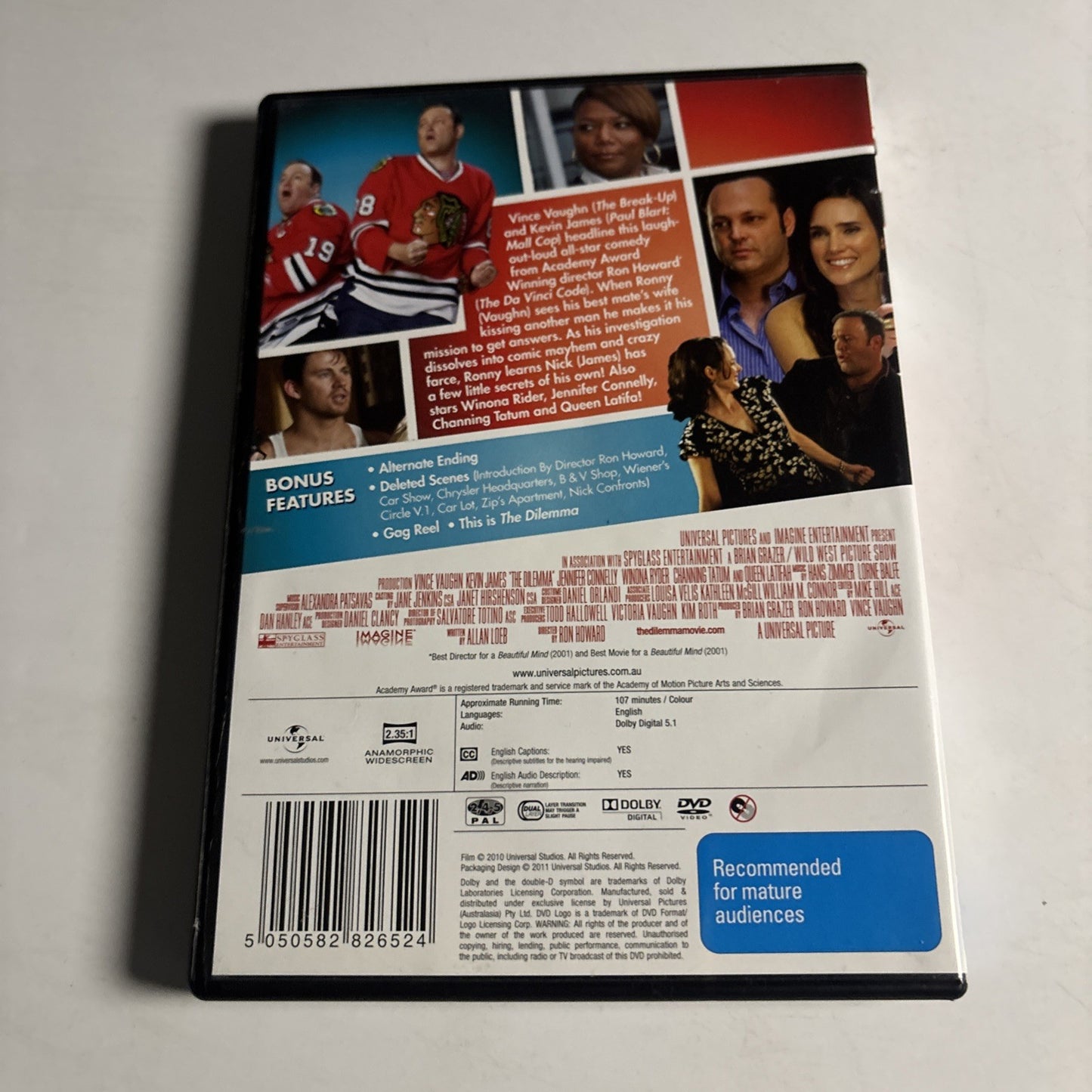 The Dilemma (DVD, 2011) Vince Vaughn, Kevin James, Jennifer Connelly Region4 NEW