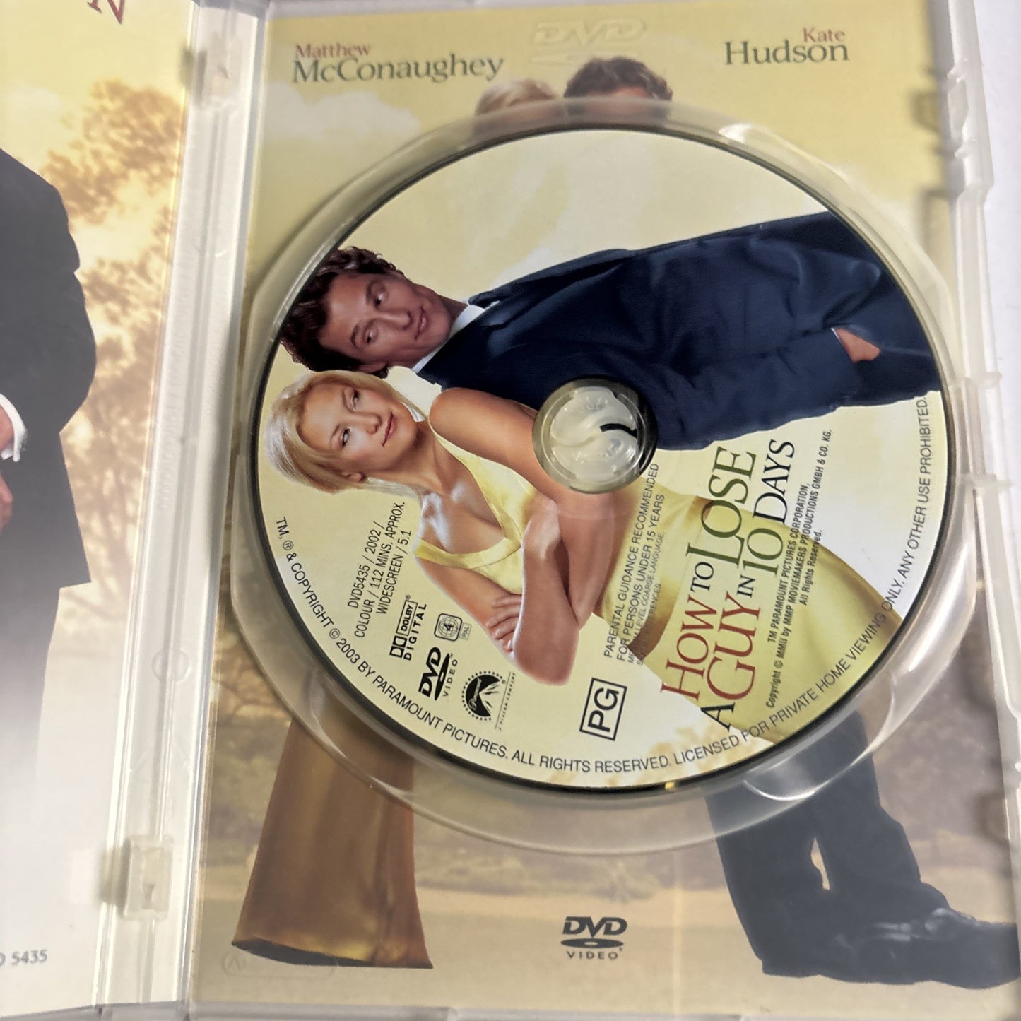 How To Lose A Guy In 10 Days (DVD, 2002) Matthew McConaughey Region 4