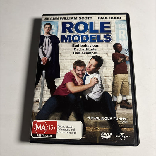 Role Models (DVD, 2008) Sean William Scott, Paul Rudd Region 4 &2 NEW