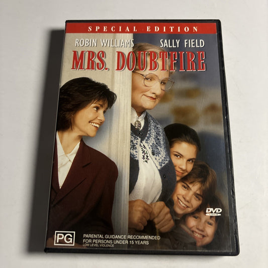 Mrs Doubtfire (DVD, 1993) Robin Williams, Sally Field Region 4