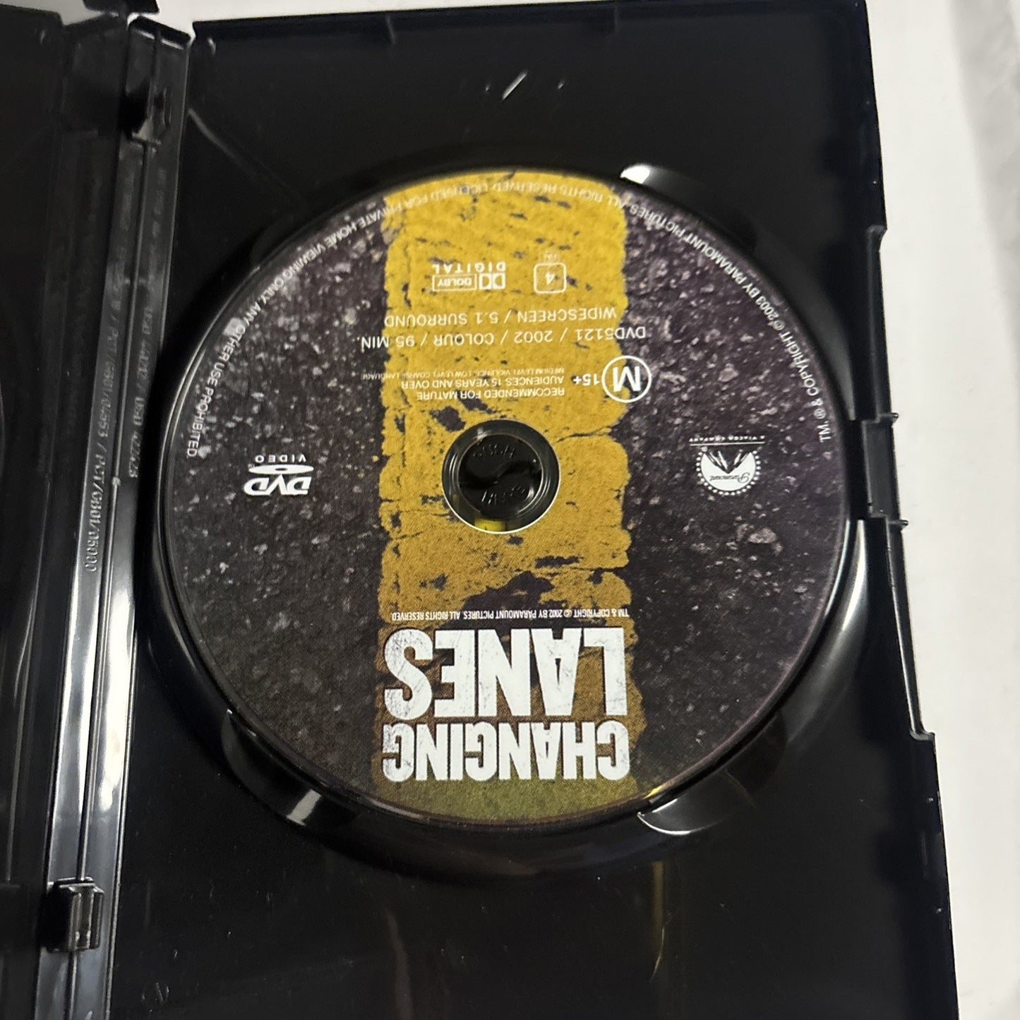 Changing Lanes (DVD, 2002) Samuel L Jackson, Ben Affleck Region 4