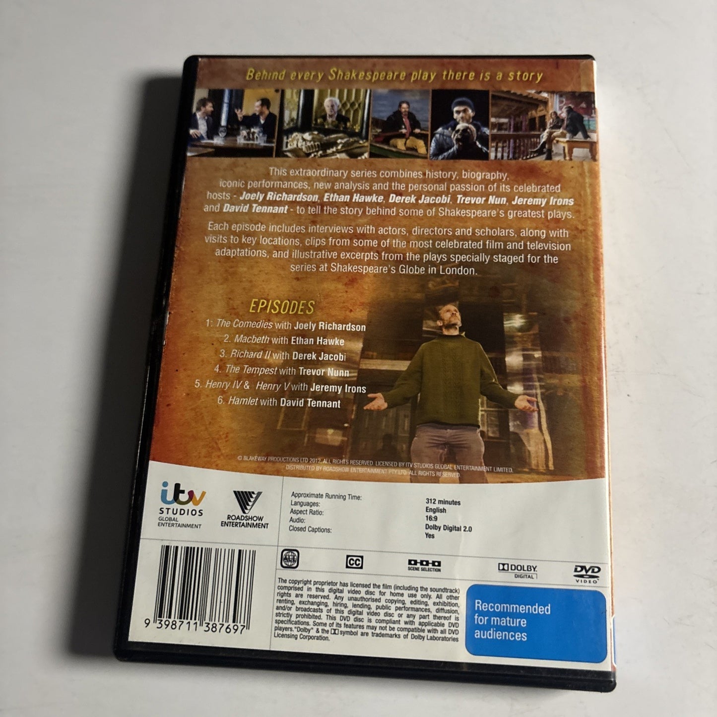 Shakespeare Uncovered (DVD, 2012) Ethan Hawke, Jude Law, Region 4