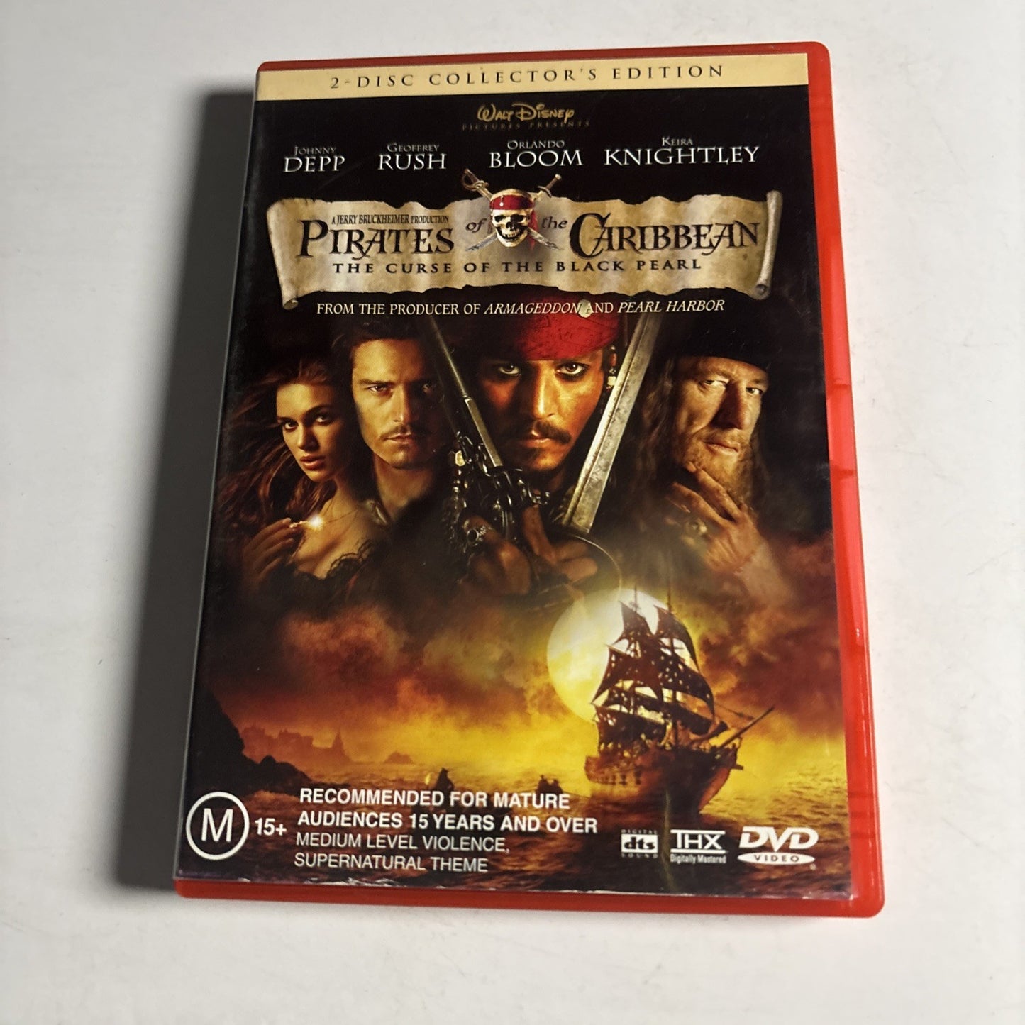 Pirates of the Caribbean: The Curse Of The Black Pearl (DVD, 2003) Region 4