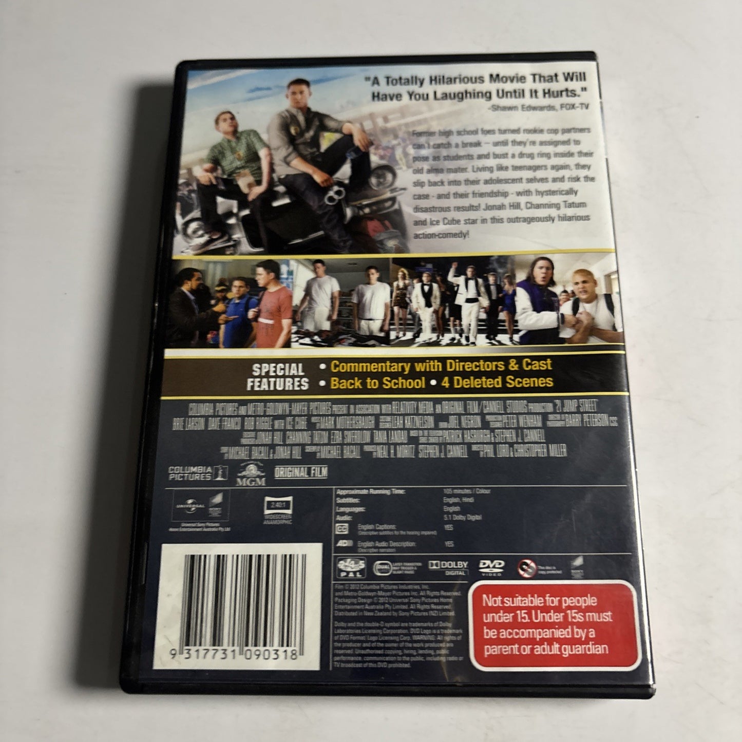 21 Jump Street (DVD, 2012) Channing Tatum, Jonah Hill Region 4 &2