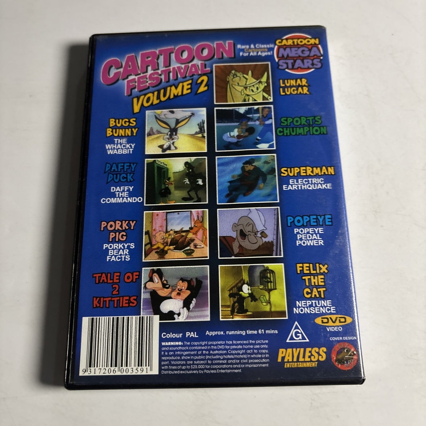 Cartoon Festival : Vol 2 (DVD)  Daffy Duck, Bugs Bunny, Felix All Regions