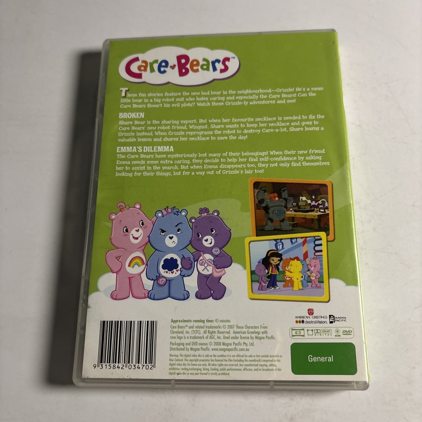 Care Bears : Grizzle-Ly Adventures (DVD, 1987) Region 4