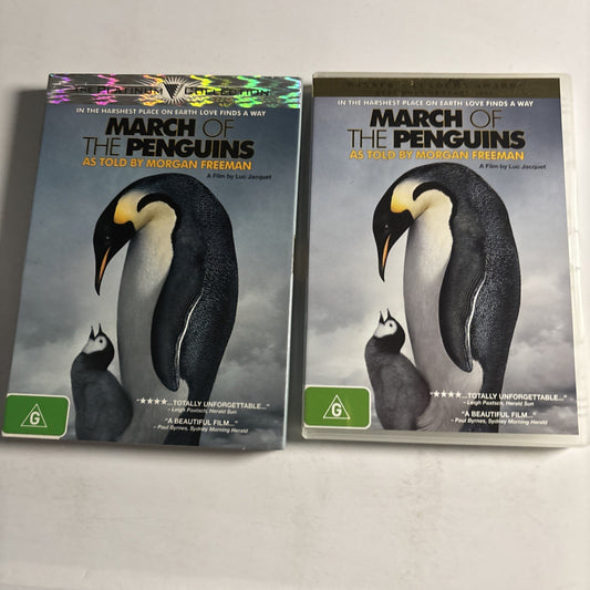 March Of The Penguins (DVD, 2005) Morgan Freeman  Region 4