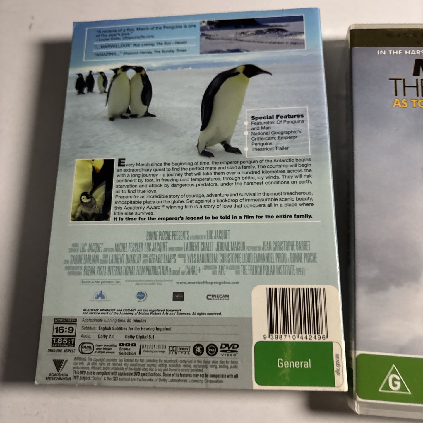 March Of The Penguins (DVD, 2005) Morgan Freeman  Region 4