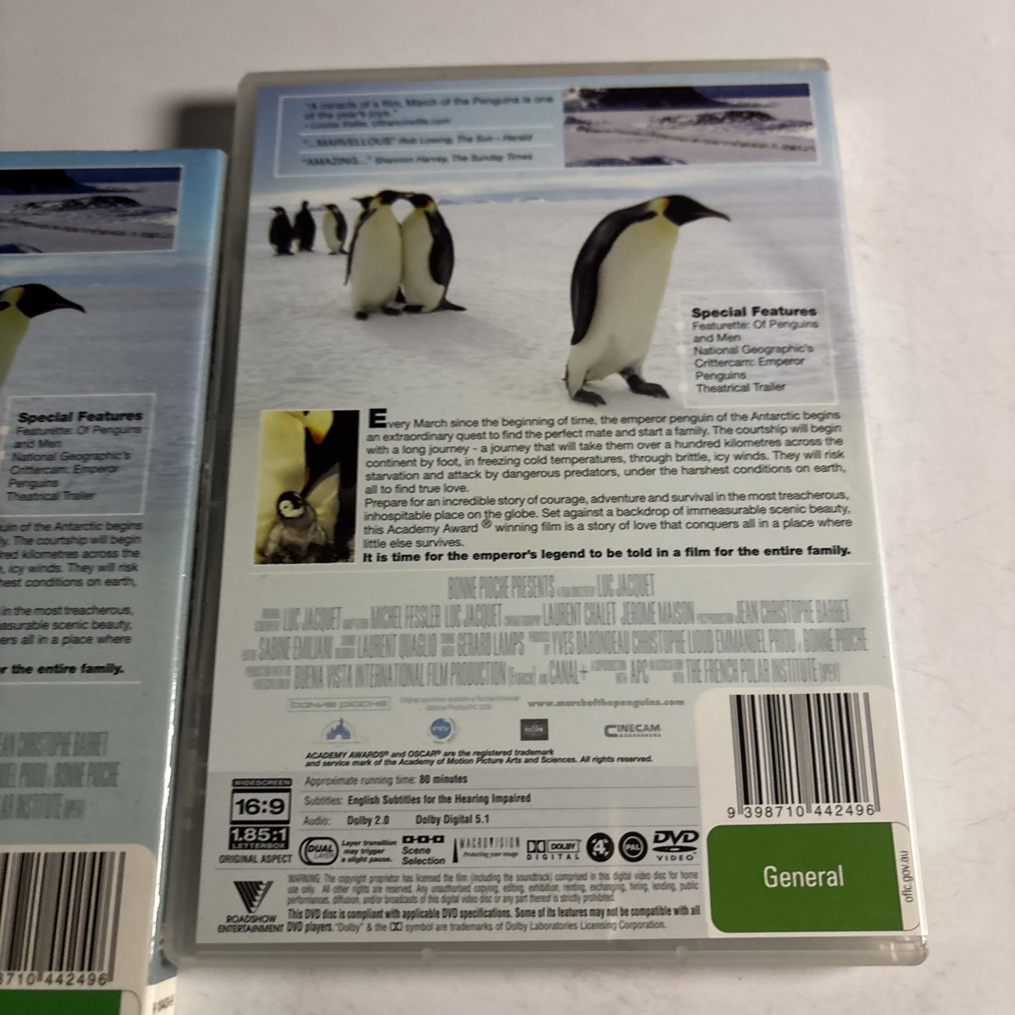 March Of The Penguins (DVD, 2005) Morgan Freeman  Region 4