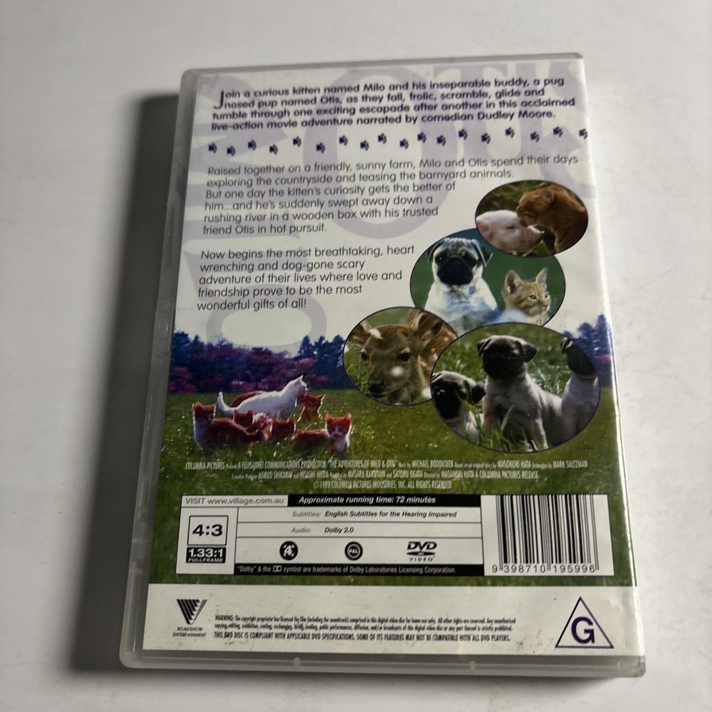 The Adventures Of Milo And Otis (DVD, 1989) Dudley Moore Region 4