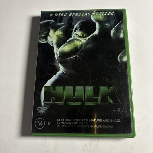 Hulk Special Edition (DVD, 2003, 2-Disc) Eric Bana, Jennifer Connelly Region 4