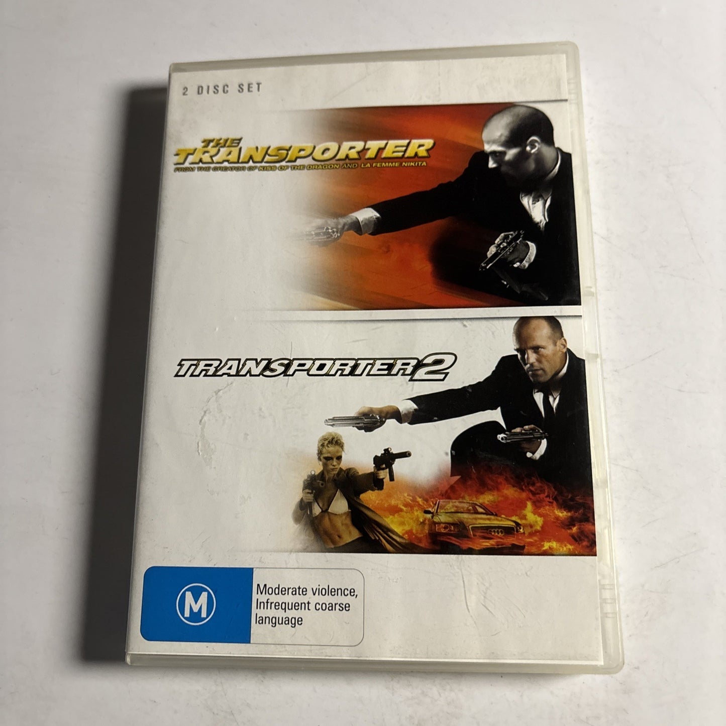 The Transporter / Transporter 2 (DVD, 2007, 2-Disc) Jason Statham Region 4