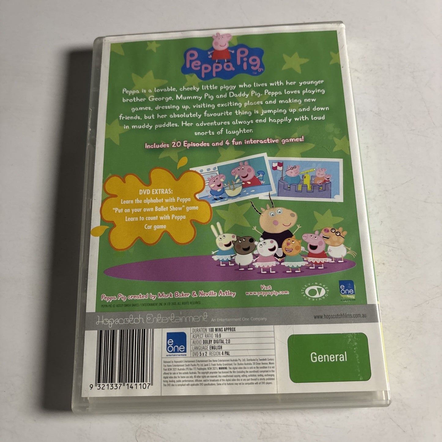 Peppa Pig Piggy Back Pack : Collection 2 (DVD, 2004, 2-Disc) Region 4