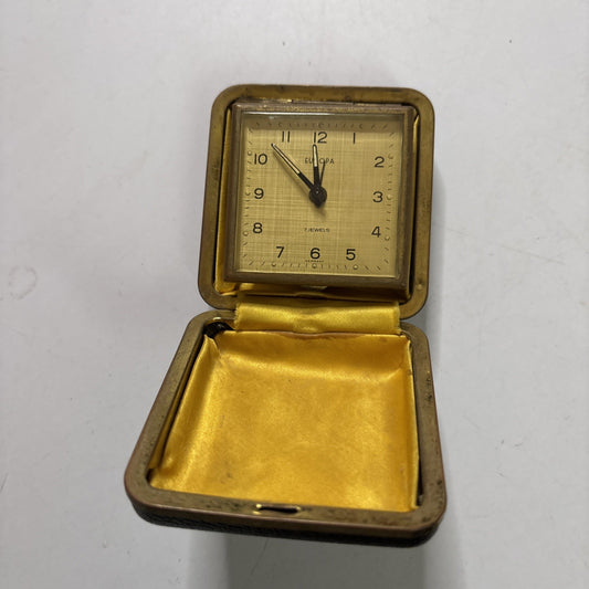 Europa 7 Jewels Pocket Watch Windup Made Germany *Not Working For Parts/Repair