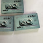 3x TEAC Audio Cassette Tapes 60Mins CDX 1 Superferro Type 1 Blank *New Sealed*