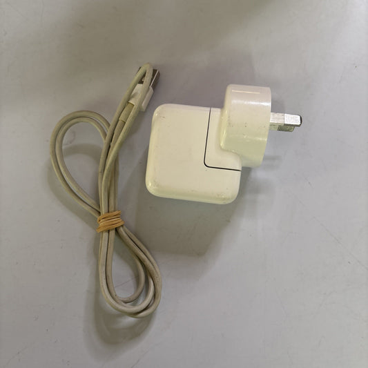 Genuine Apple 12W USB Charger Power Adapter A1401 With Lightning Cable