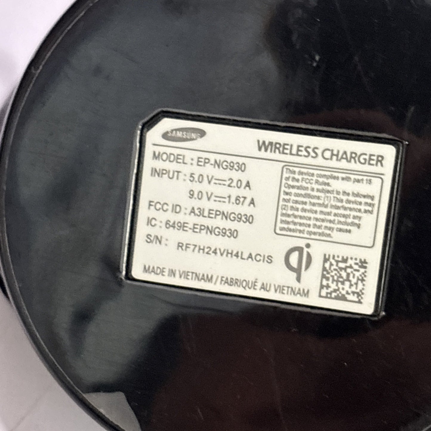 Genuine Samsung Fast Wireless Charger EP-NG930 USB Charger Adapter