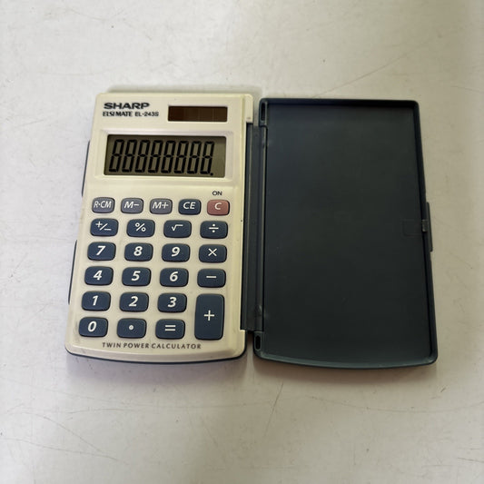 Sharp ELSI Mate EL-243S Calculator Twin Powered Solar & Battery