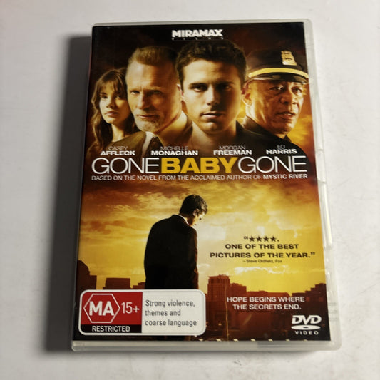 Gone Baby Gone (DVD, 2007) Casey Affleck, Morgan Freeman, Ed Harris Region 4