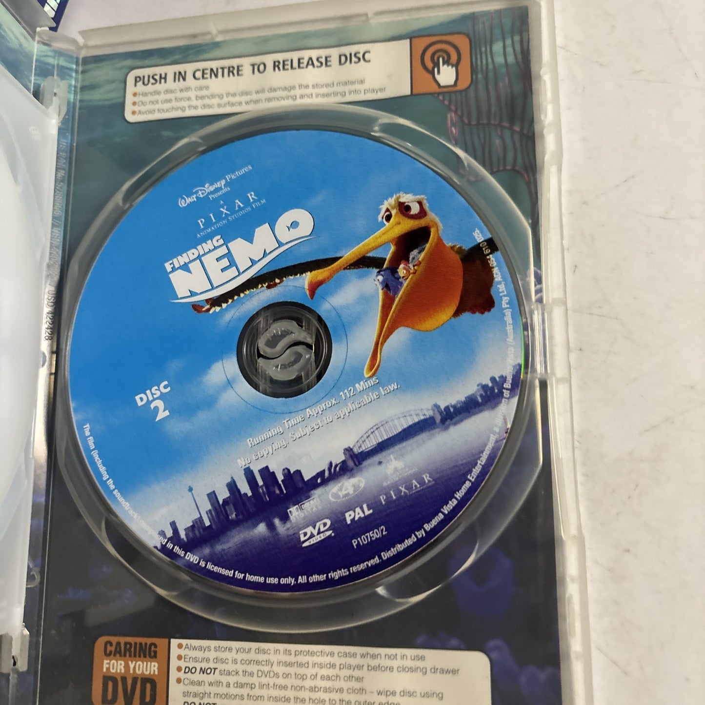 Finding Nemo (DVD, 2003) Ellen DeGeneres Region 4